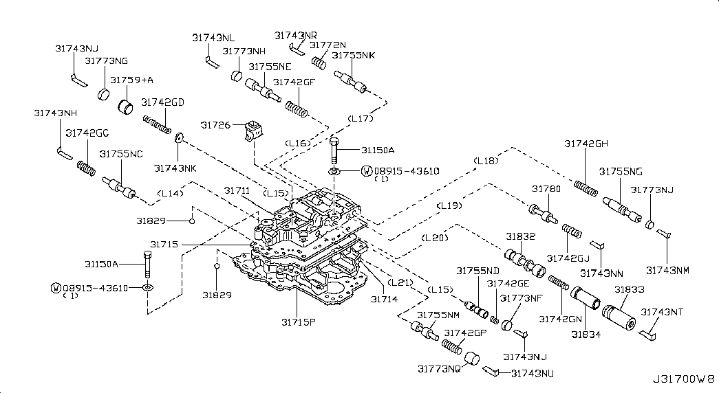 Гибро-блок АКПП для Ниссан Теана 2005-2008