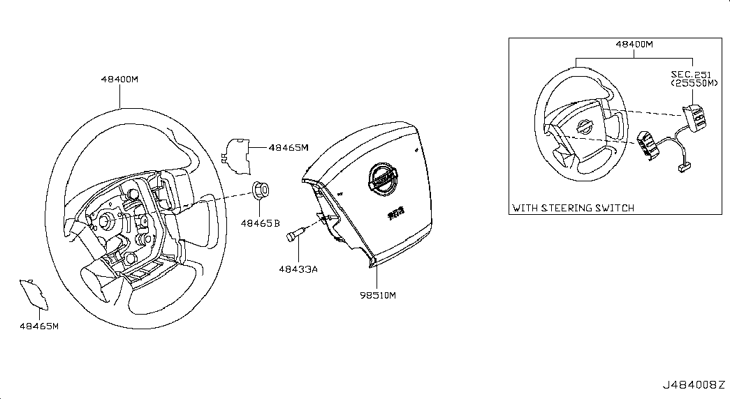 Руль для Ниссан Теана 2005-2008