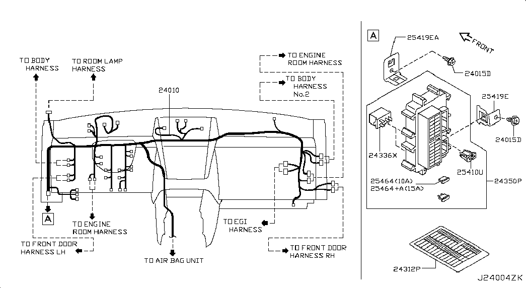 Блок предохранителей для Ниссан Теана 2005-2008
