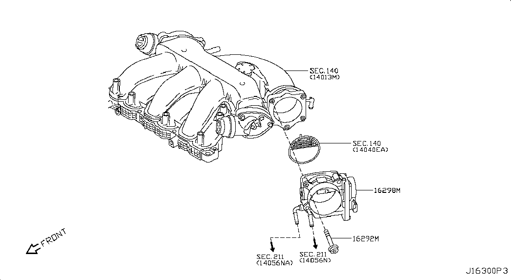 Дроссельная заслонка для Ниссан Теана 2008-2011