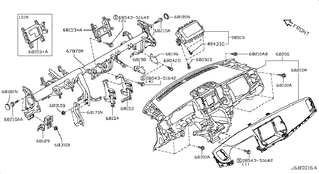 Подушка безопасности пассажира для Ниссан Теана 2008-2011