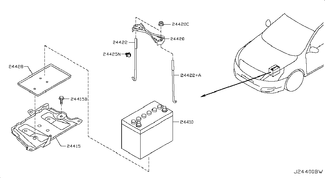 Аккумулятор для Ниссан Теана 2008-2011
