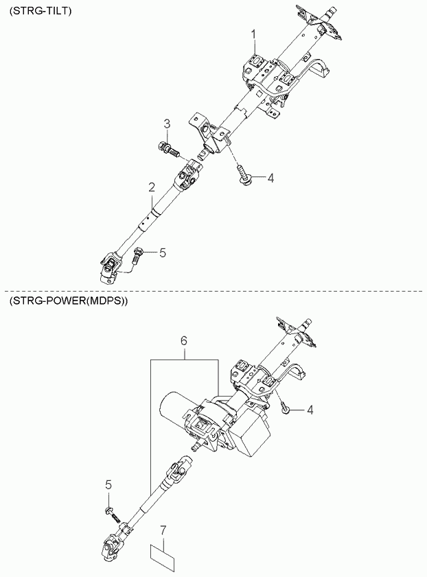 Рулевая колонка для Киа Рио 2005-2009