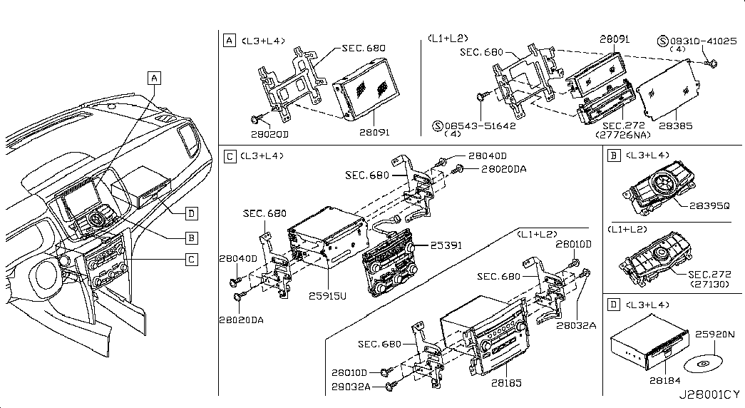 Фильтр салонный-воздушный для Ниссан Теана 2008-2011