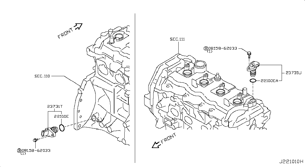 Датчик коленвала для Ниссан Теана 2014-2018