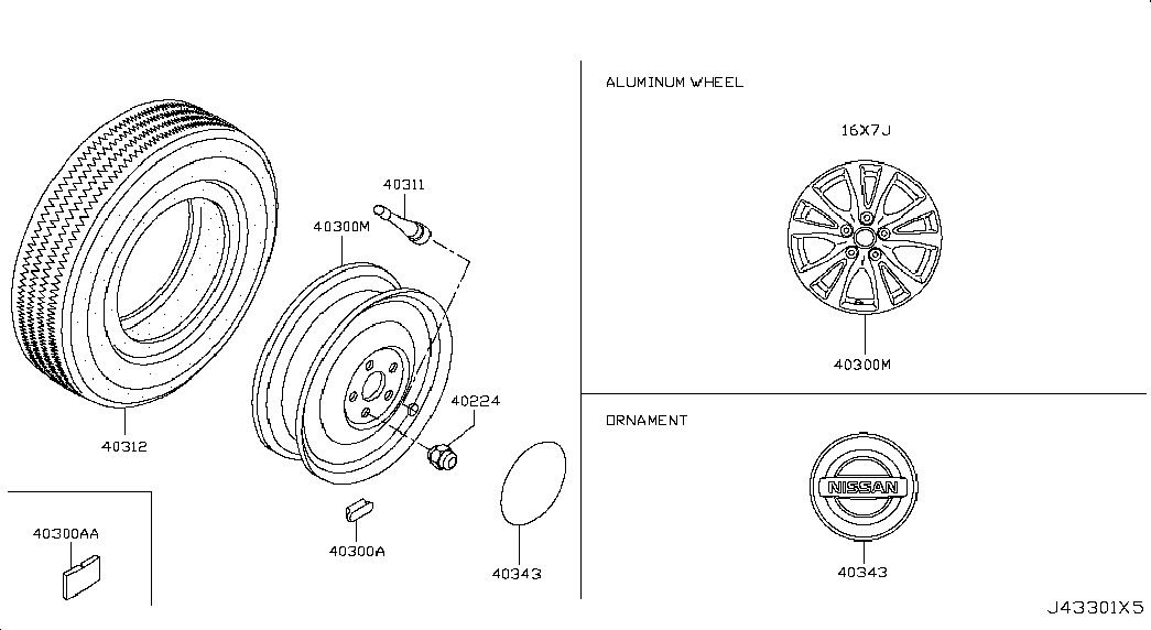 Диск колёсный для Ниссан Теана 2014-2018