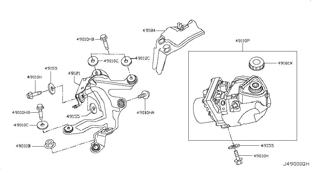 Насос ГУР для Ниссан Теана 2014-2018