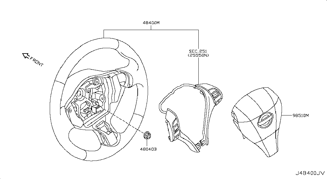 Руль для Ниссан Теана 2014-2018