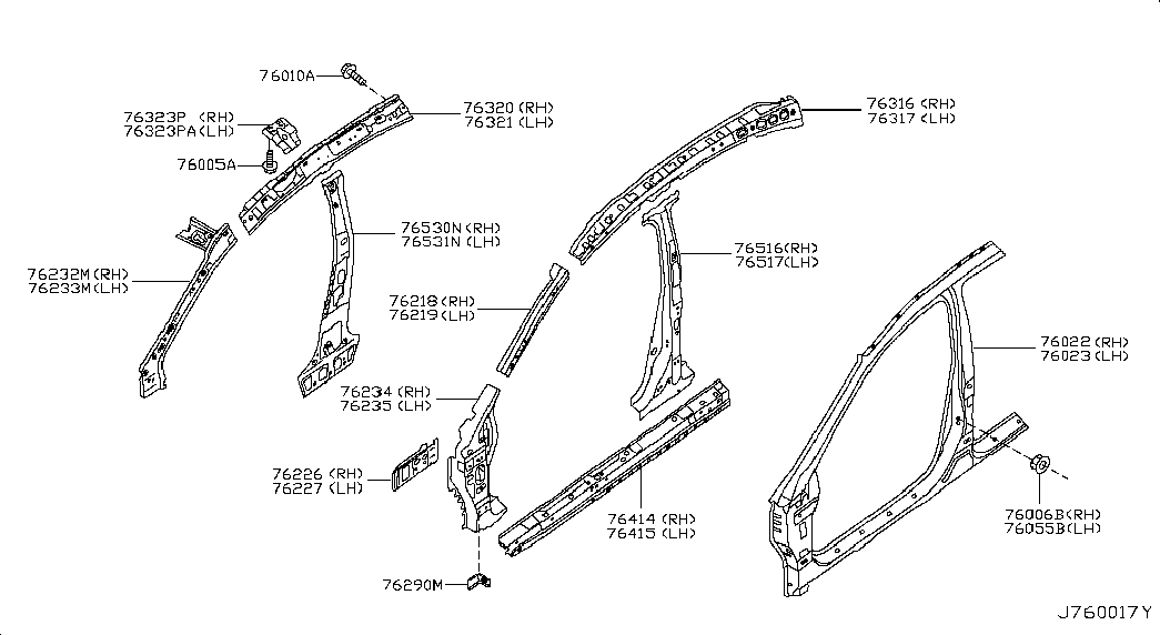 Порог, подножка правая для Ниссан Теана 2014-2018