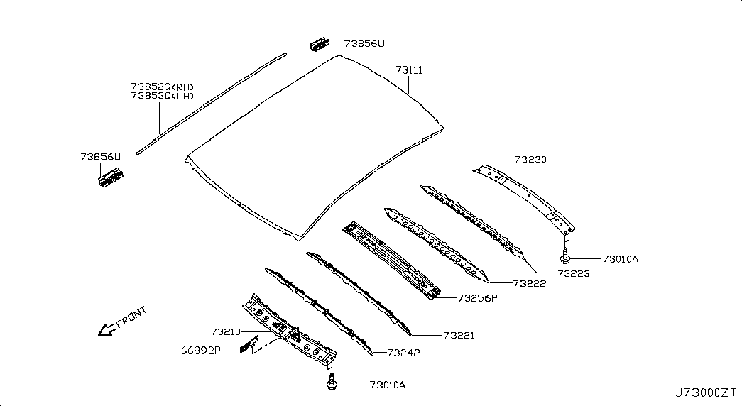 Крыша для Ниссан Теана 2014-2018
