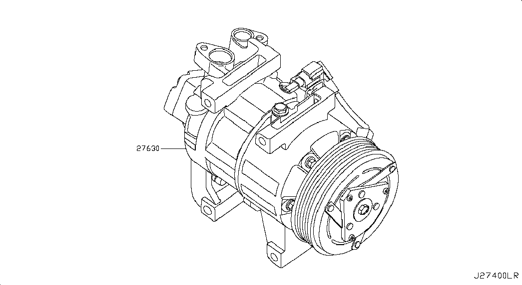 Компрессор кондиционера для Ниссан Теана 2014-2018