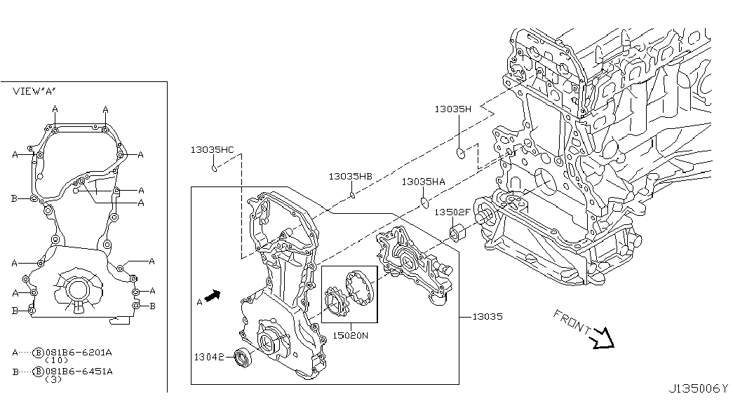 Крышка ГРМ для Ниссан Х-Трейл 2000-2007