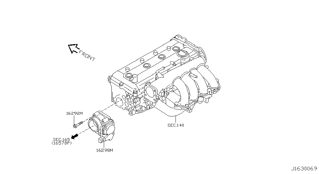 Дроссельная заслонка для Ниссан Х-Трейл 2000-2007