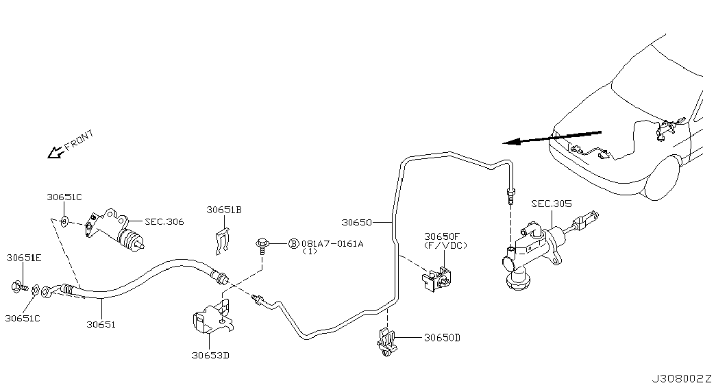 Подшипник выжимной сцепления для Ниссан Х-Трейл 2000-2007