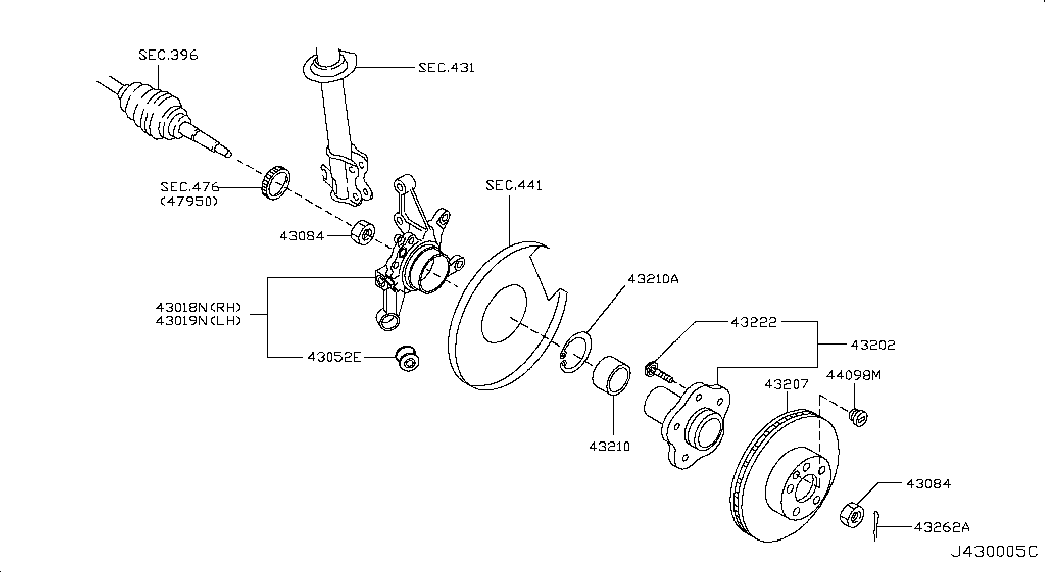 Диск тормозной задний для Ниссан Х-Трейл 2000-2007
