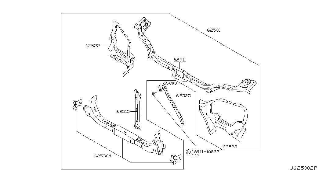Панель передняя-телевизор для Ниссан Х-Трейл 2000-2007