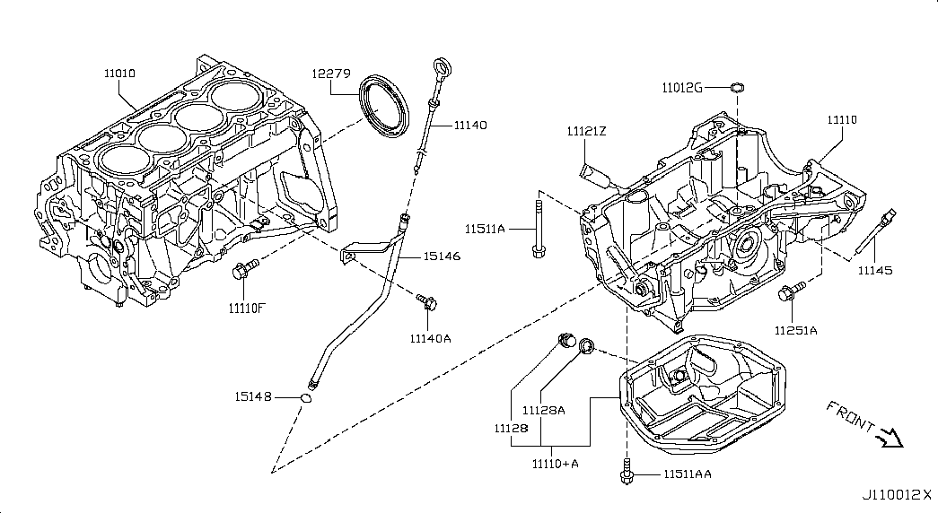 Блок цилиндров в сборе для Ниссан Х Трейл 2007-2011