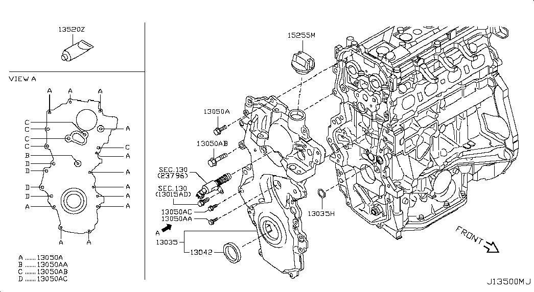 Крышка ГРМ для Ниссан Х Трейл 2007-2011