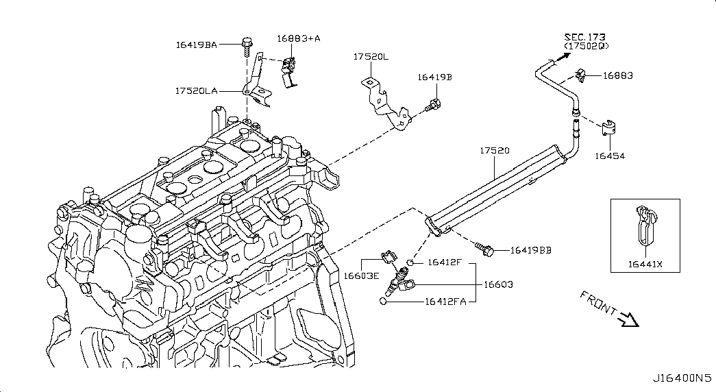 Топливная рампа для Ниссан Х Трейл 2007-2011