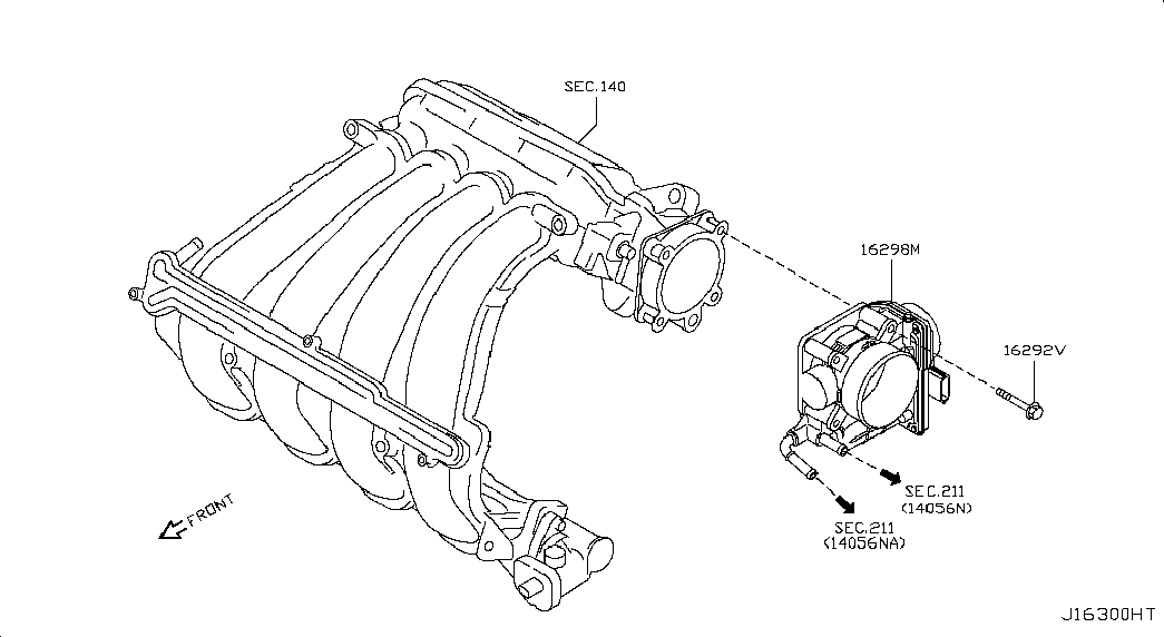 Дроссельная заслонка для Ниссан Х Трейл 2007-2011