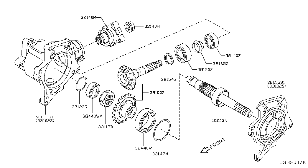 Муфта раздаточной коробки для Ниссан Х Трейл 2007-2011