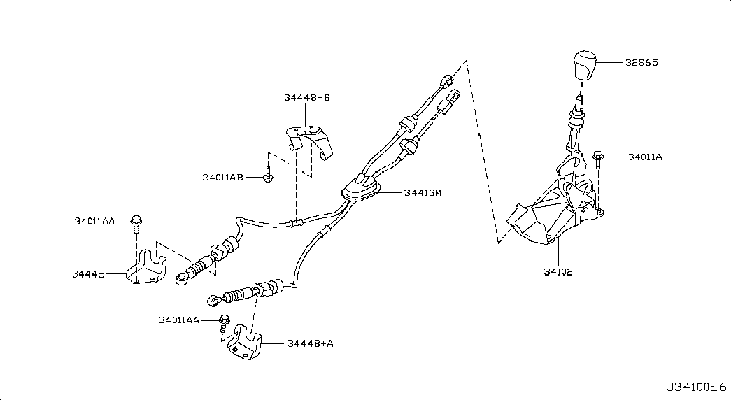 Рычаг переключения скоростей для Ниссан Х Трейл 2010-2015
