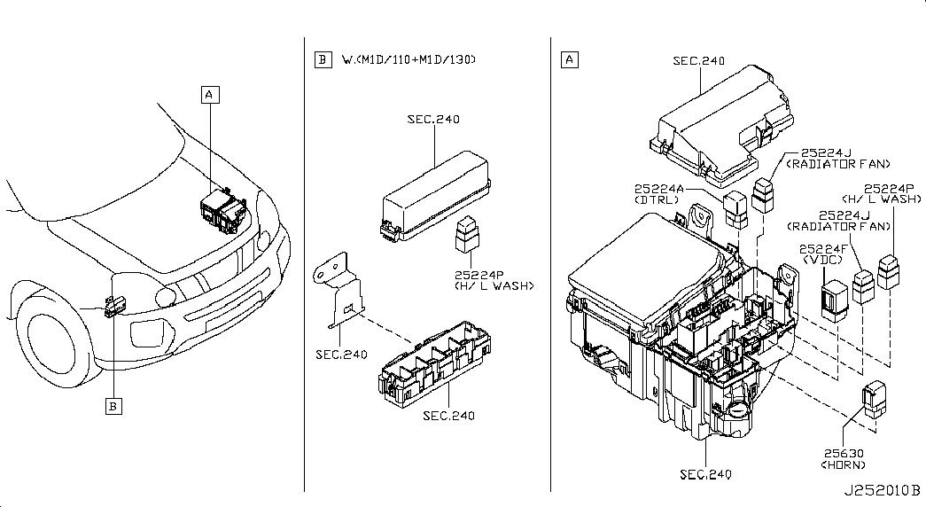 Блок предохранителей для Ниссан Х Трейл 2010-2015