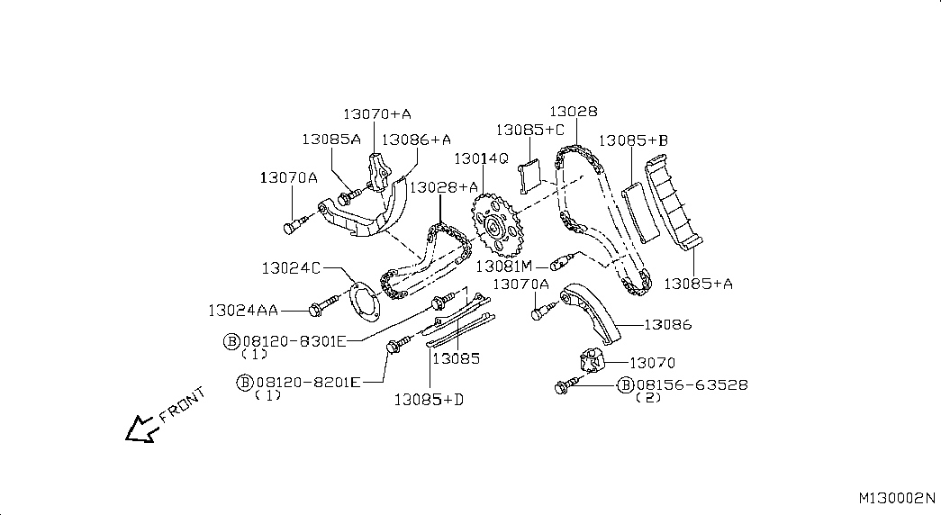 Натяжитель цепи ГРМ для Ниссан Патфайндер 2010-2014