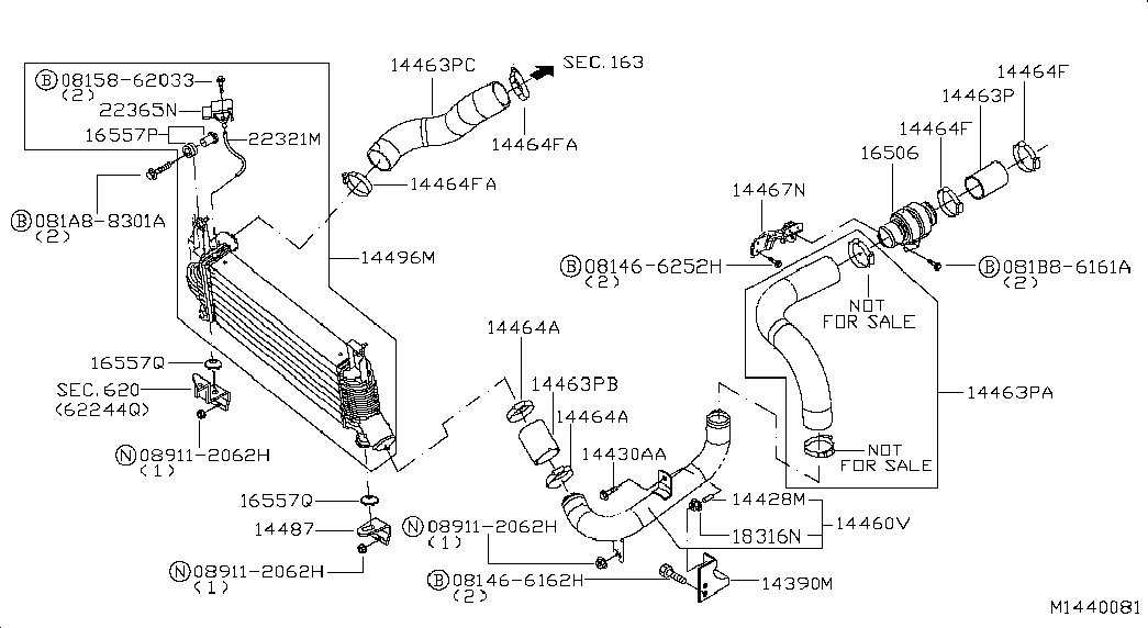 Интеркулер для Ниссан Патфайндер 2010-2014