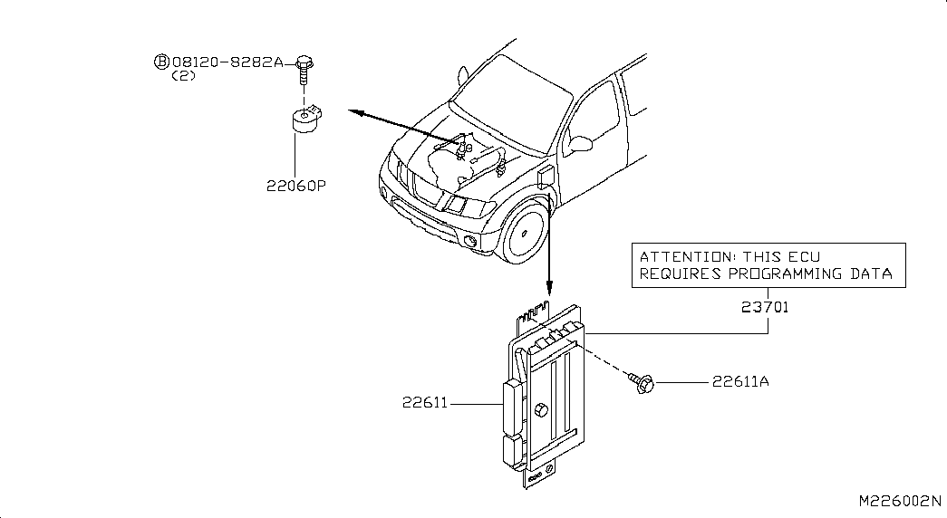 Блок управления двигателем для Ниссан Патфайндер 2010-2014