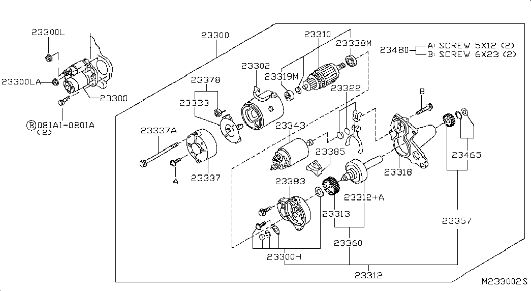 Стартер в сборе для Ниссан Патфайндер 2010-2014