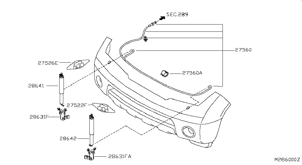 Фаро-омыватель левый для Ниссан Патфайндер 2010-2014