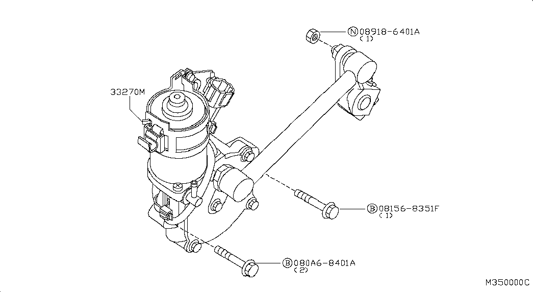 Мотор раздаточной коробки для Ниссан Патфайндер 2010-2014