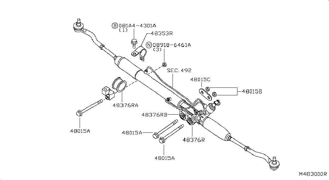 Рулевая рейка для Ниссан Патфайндер 2010-2014