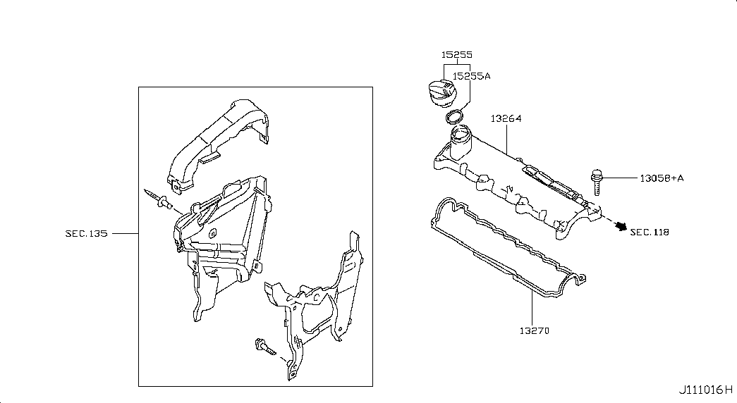 Клапанная крышка для Ниссан Кашкай 2006-2010