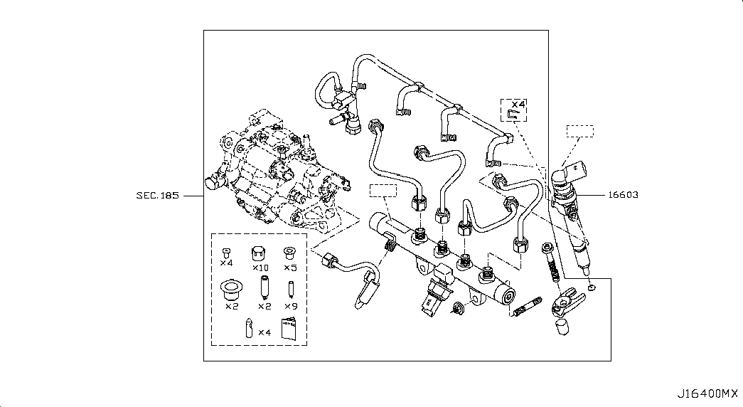 Топливная форсунка для Ниссан Кашкай 2006-2010
