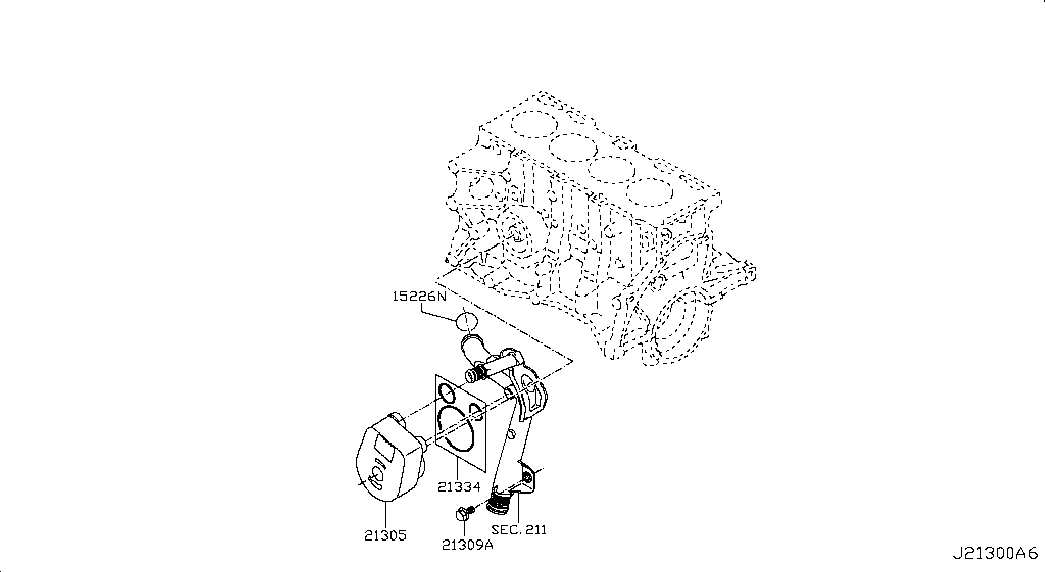 Радиатор масляный для Ниссан Кашкай 2006-2010