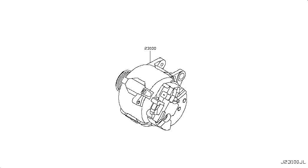 Генератор в сборе для Ниссан Кашкай 2006-2010