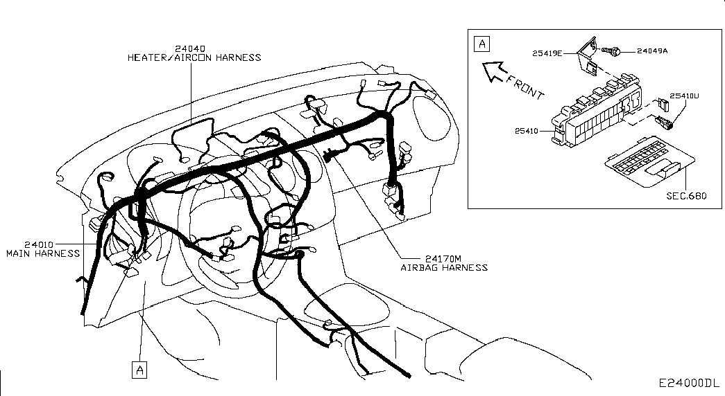 Блок предохранителей для Ниссан Кашкай 2006-2010