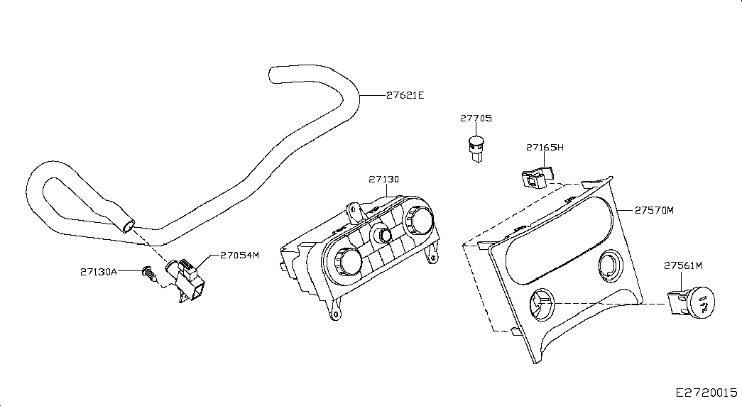 Панель климатической системы для Ниссан Кашкай 2006-2010
