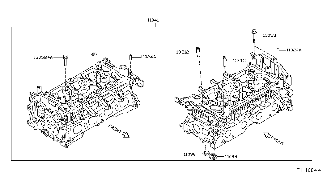 Головка блока цилиндров в сборе для Ниссан Кашкай 2010-2013