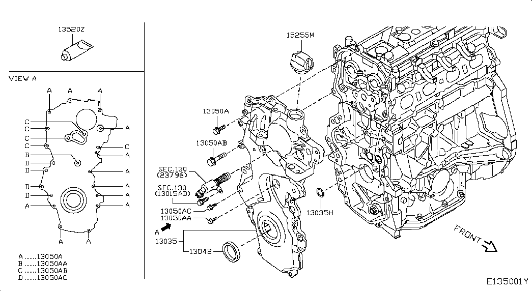 Крышка ГРМ для Ниссан Кашкай 2010-2013
