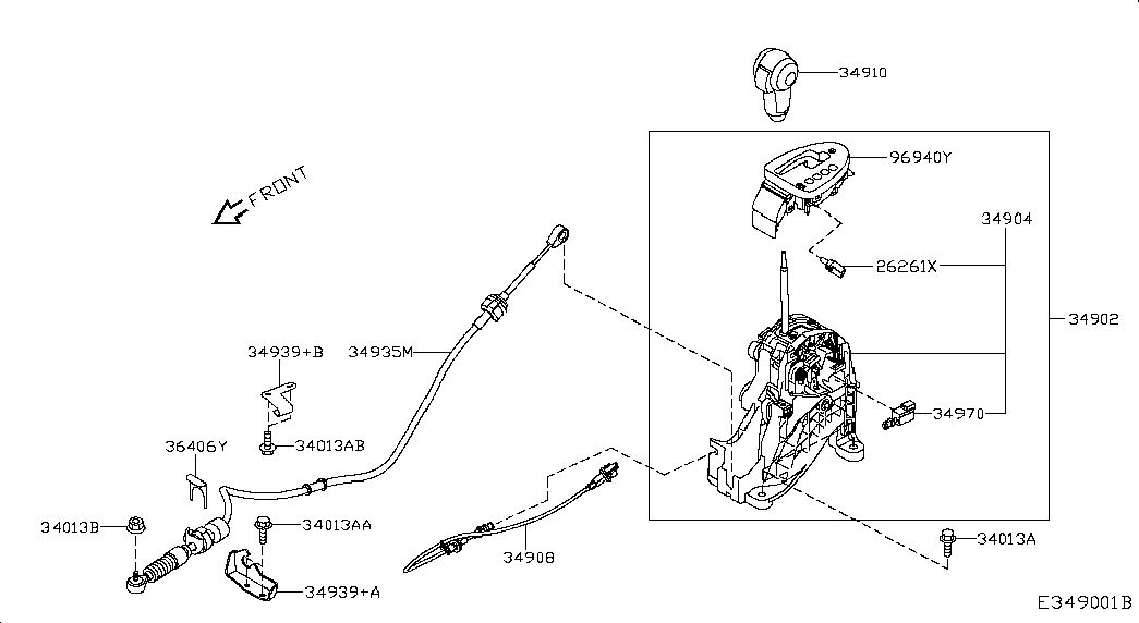 Рычаг переключения скоростей для Ниссан Кашкай 2010-2013