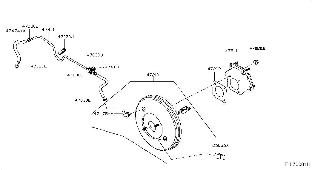 Вакуумный усилитель тормозов для Ниссан Кашкай 2010-2013