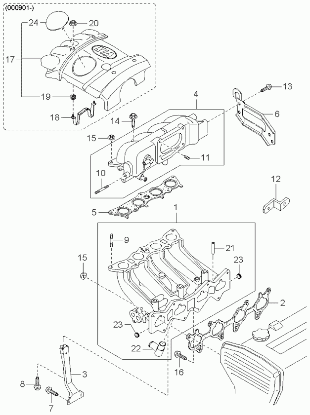 Топливная форсунка для Киа Оптима 2008-2010