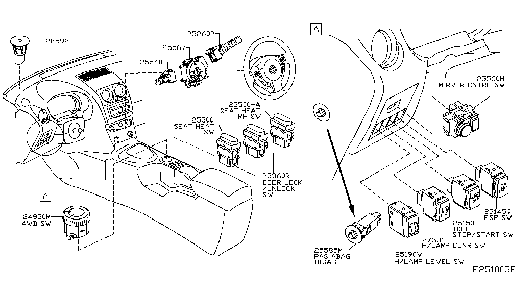 Подрулевой переключатель стеклоочистителя для Ниссан Кашкай 2010-2013