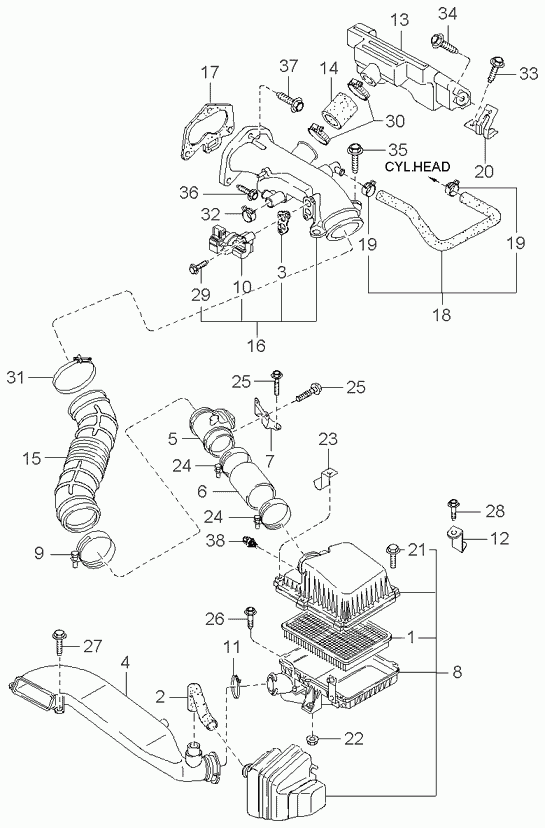 Кислородный датчик, лямбда зонд для Киа Оптима 2008-2010