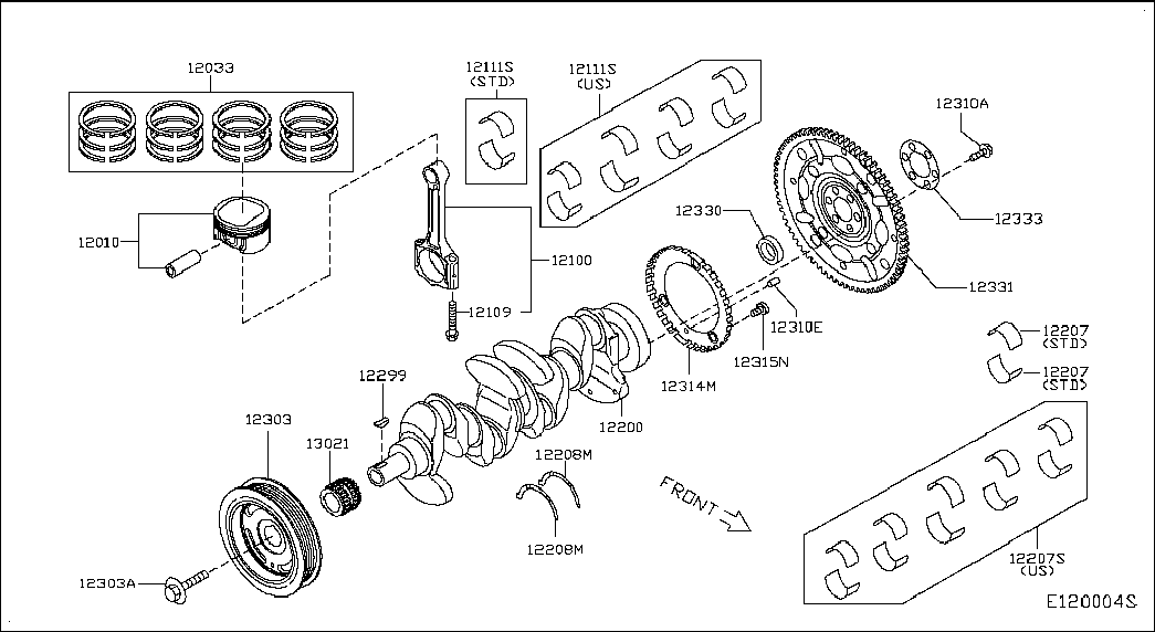 Маховик для Ниссан Кашкай 2013-2018