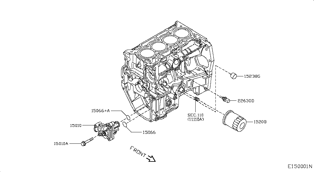 Масляный насос для Ниссан Кашкай 2013-2018