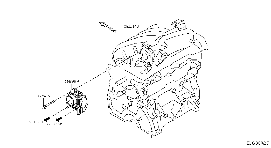 Дроссельная заслонка для Ниссан Кашкай 2013-2018